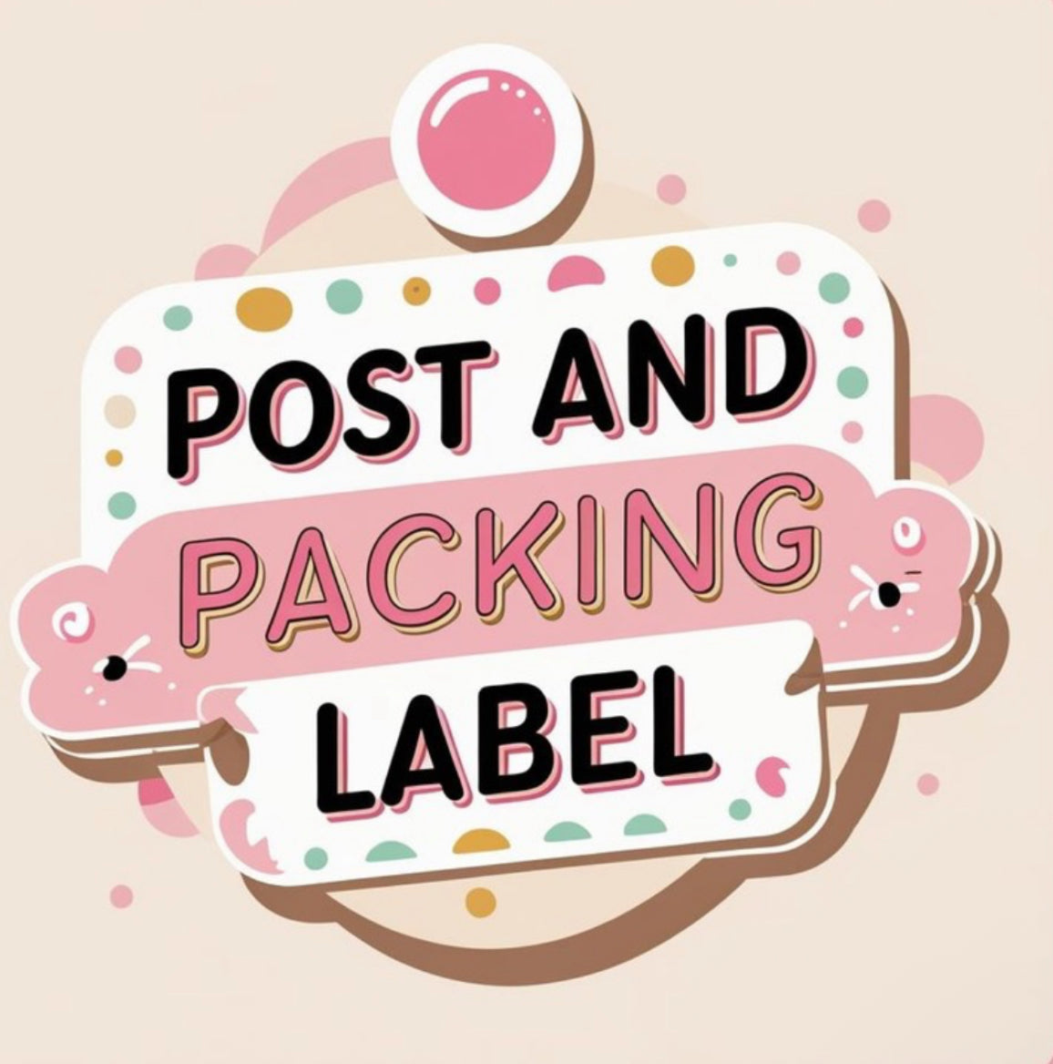 Post and packing label